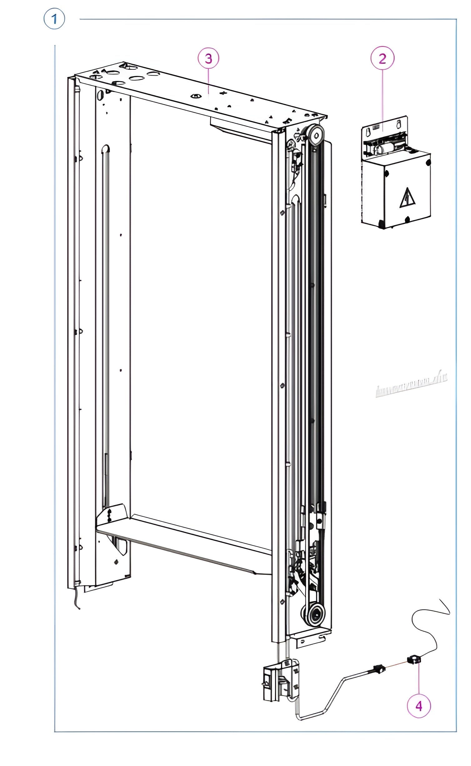 Liftmechanik Komplett-Set ohne Steuerung – Sanden Vendo G-Snack 10er (HC bis HC2)