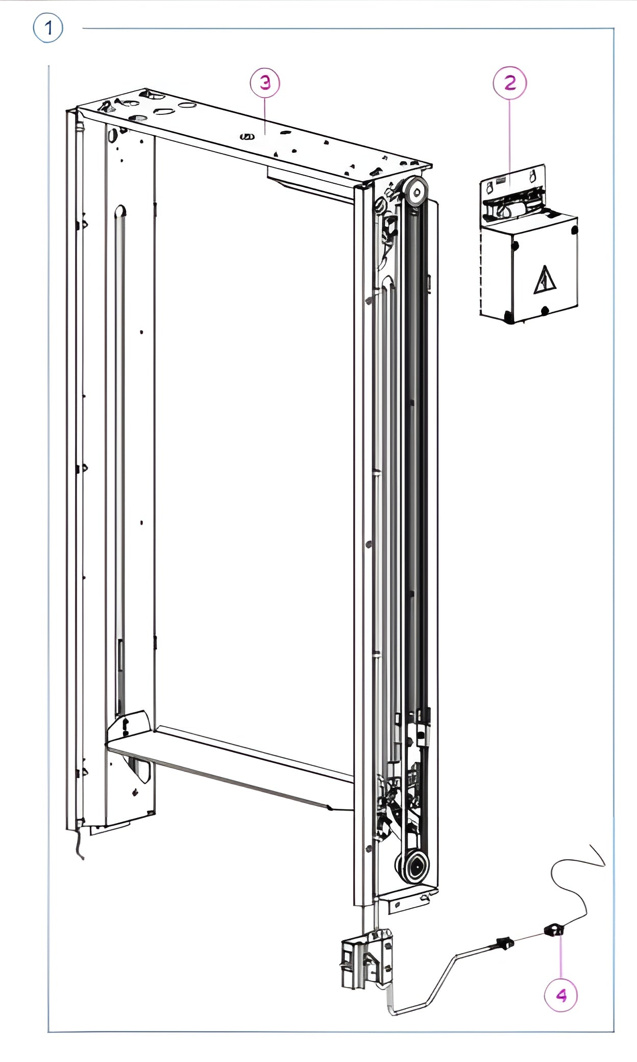 Liftsteuerung 1. Generation Komplett-Set – Sanden Vendo G-Snack Lift (SMX/OD ab 2017, 1 Endschalter)