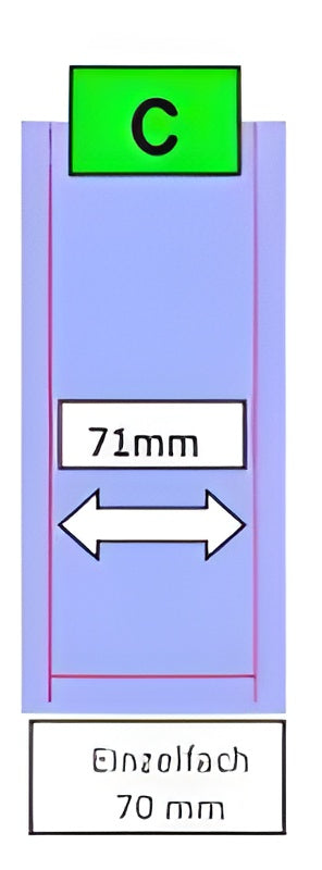 Sandwich Produkttrennwand 71 mm – Führung für Sanden Vendo Automaten