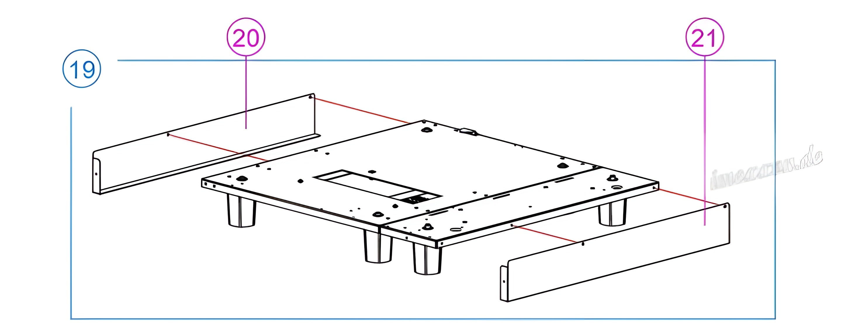 Seiten-Fußbodenblenden Set – Bodenabdeckungen für G-Snack Automaten (links & rechts)