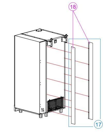 Seitenleisten Abdeckblenden Set – Schutz für SandenVendo Automaten