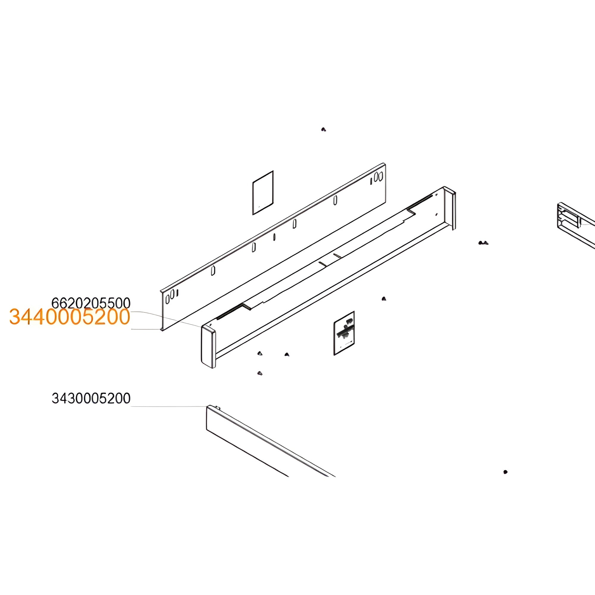 Sielaff Siline Combi M Blende hinten RAL 9005 – robuste Rückabdeckung für Automaten