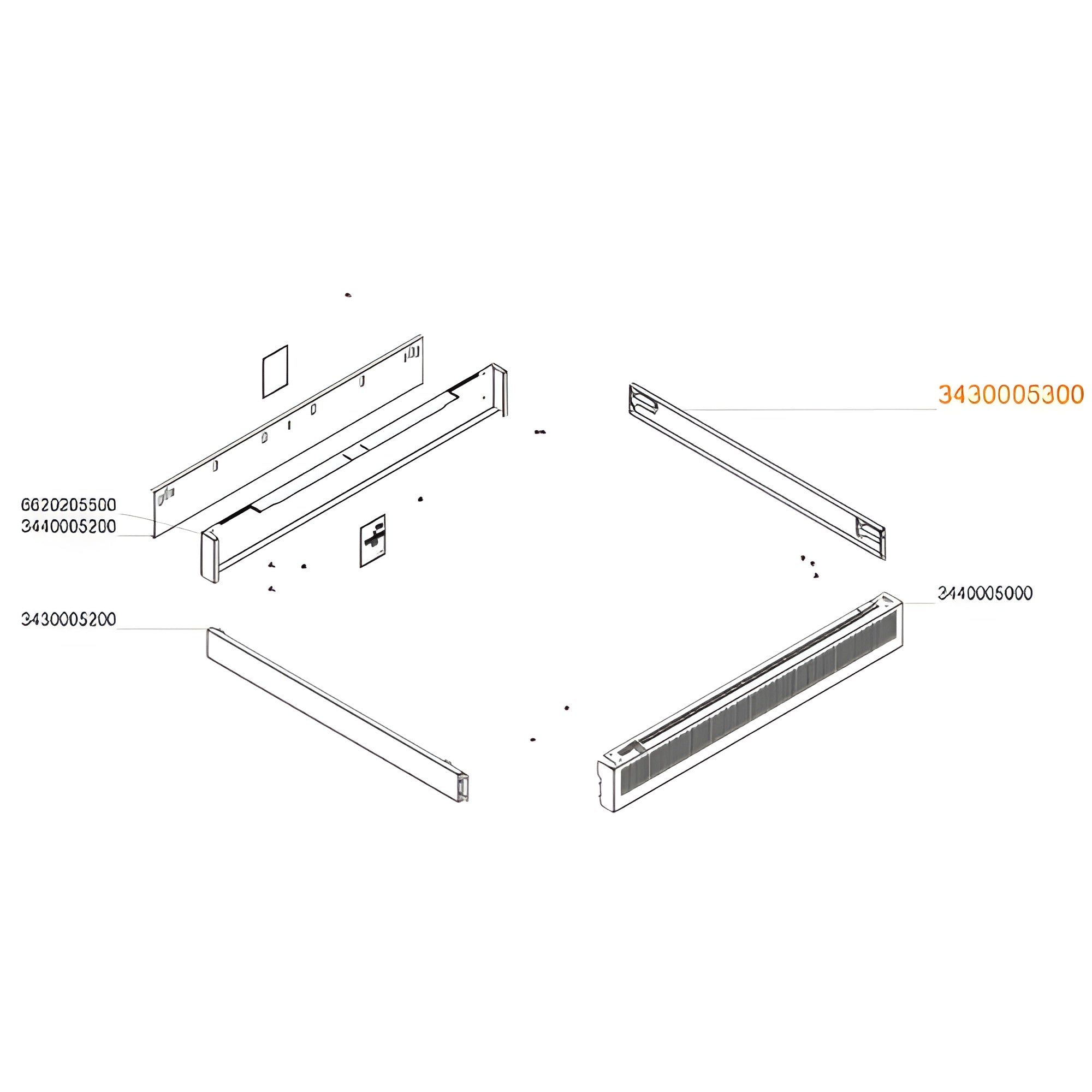 Sielaff SiLine Combi M Seitenblenden Set (links + rechts) RAL 9005 – Hochwertige Automatenverkleidung