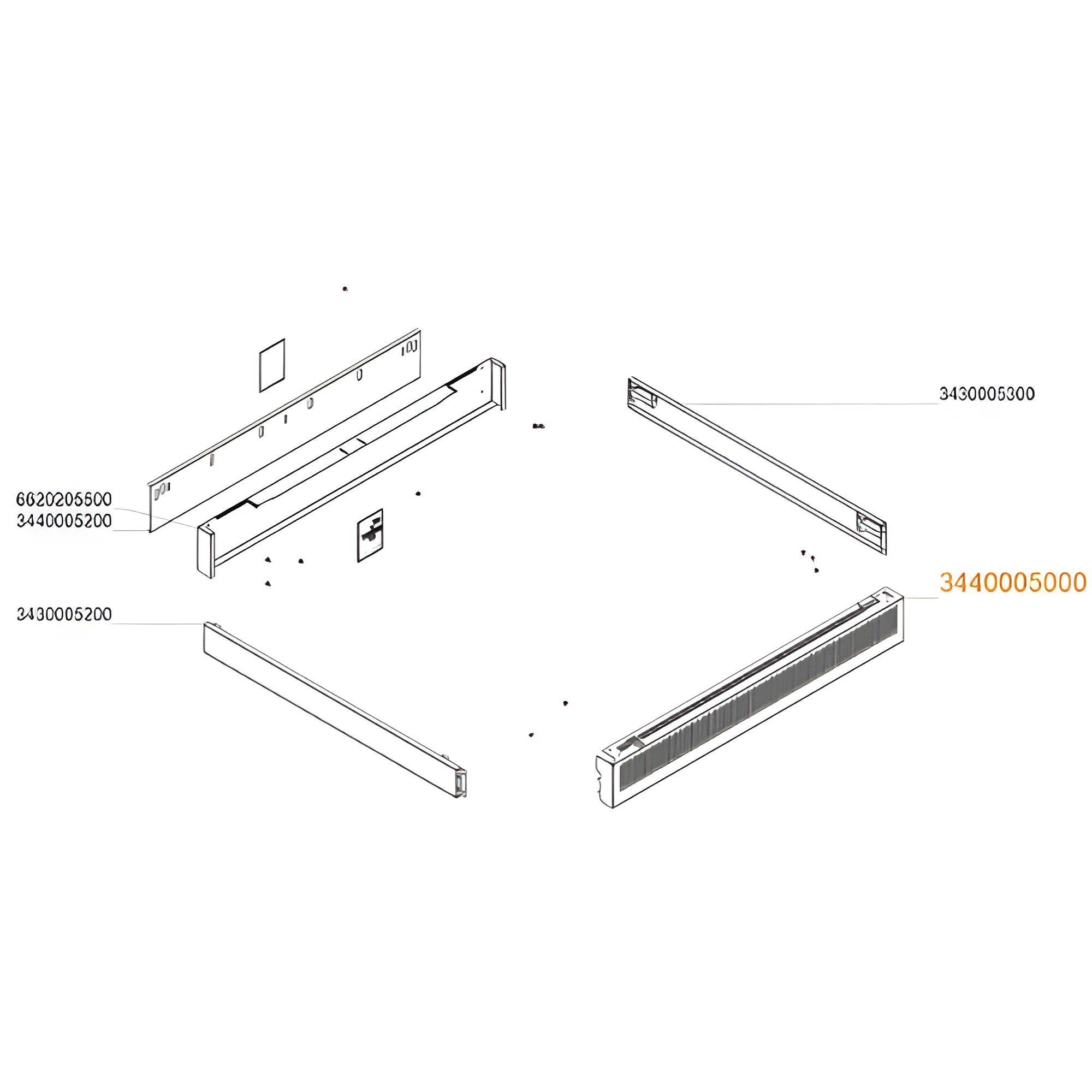 Sielaff Siline Combi M Blende vorne RAL 9005 – hochwertige Frontabdeckung für Automaten