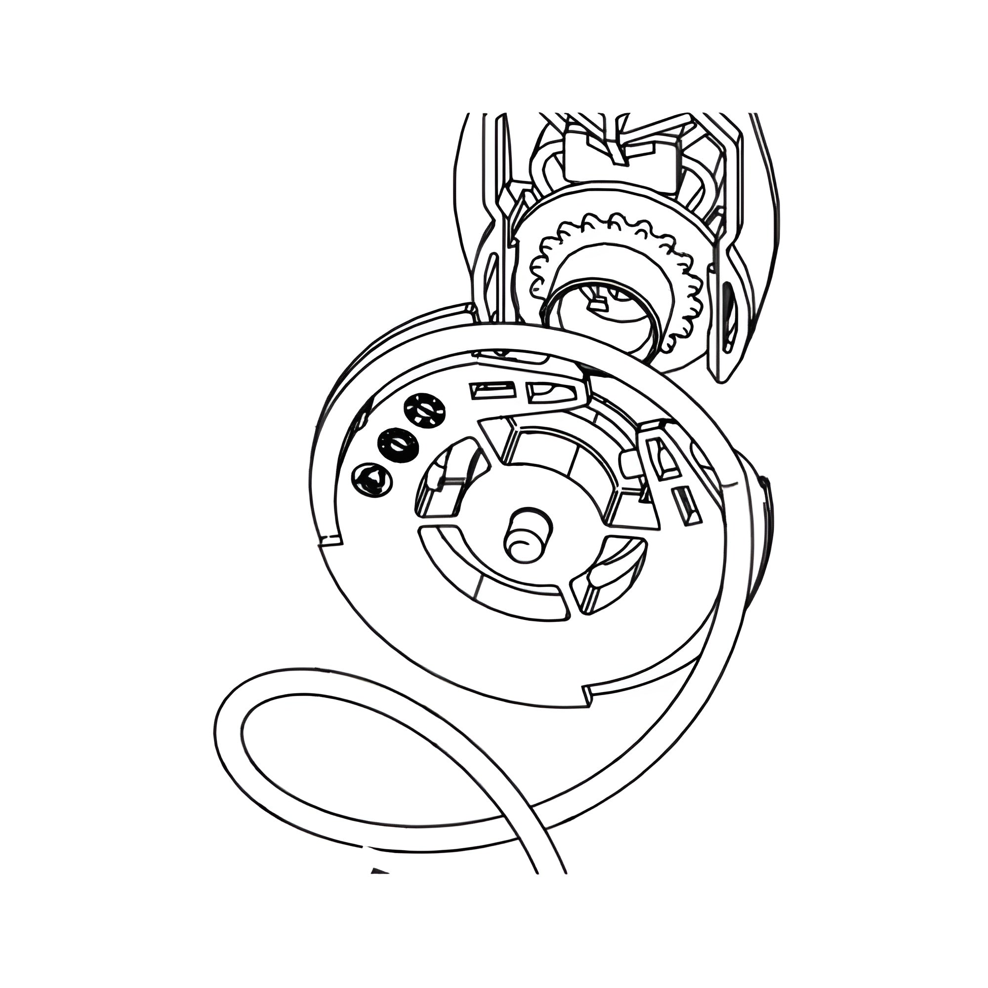 Spiralaufnahme mit Verzahnung für Sielaff Si-line / SN48 Automaten