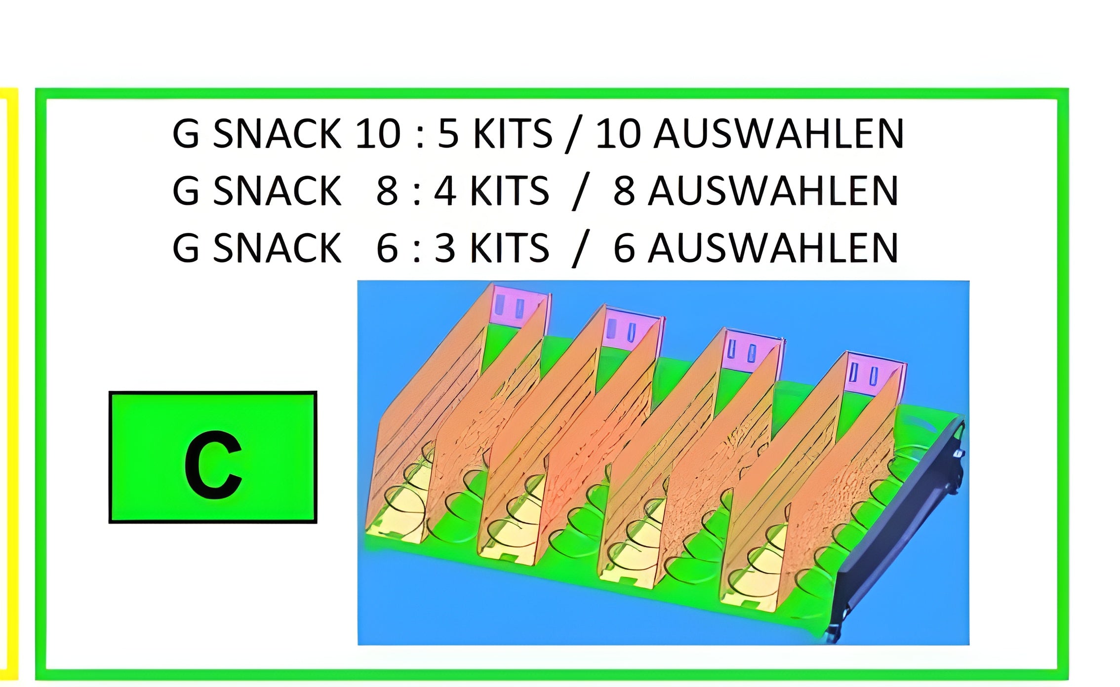 Sandwich Produkttrennwand 71 mm – Führung für Sanden Vendo Automaten