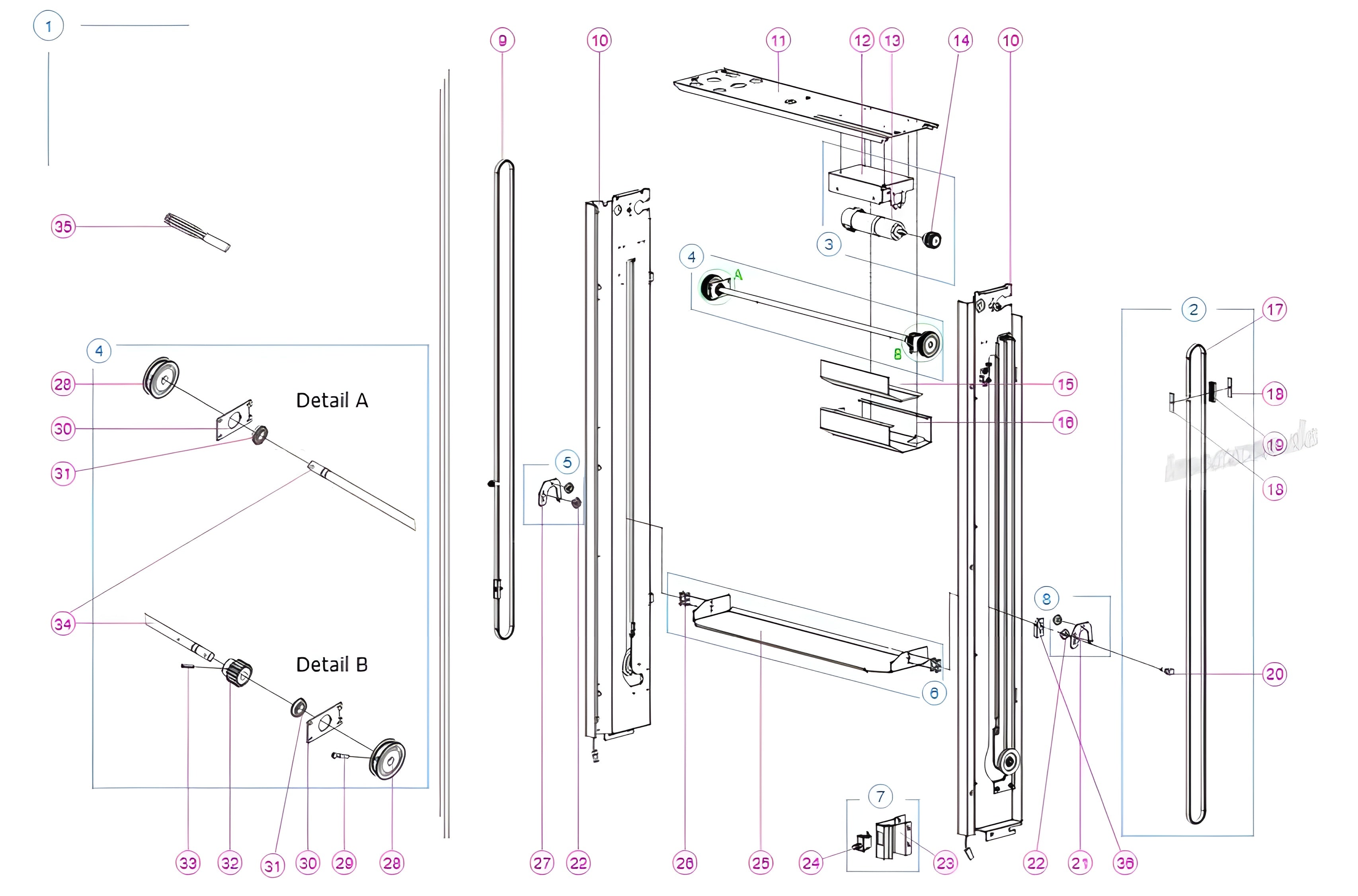 Set Liftrollenhalter links & rechts für alten G-Snack Automaten – inkl. Laufrollen